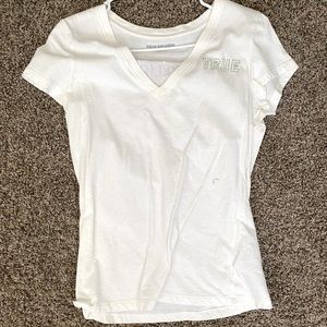 White true religion shirt size medium
